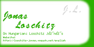 jonas loschitz business card